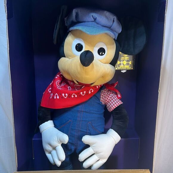 Disney Treasures Of The‎ Disney Vault Engineer Mickey 3 FT Tall Plush Doll NWB - Picture 5 of 7